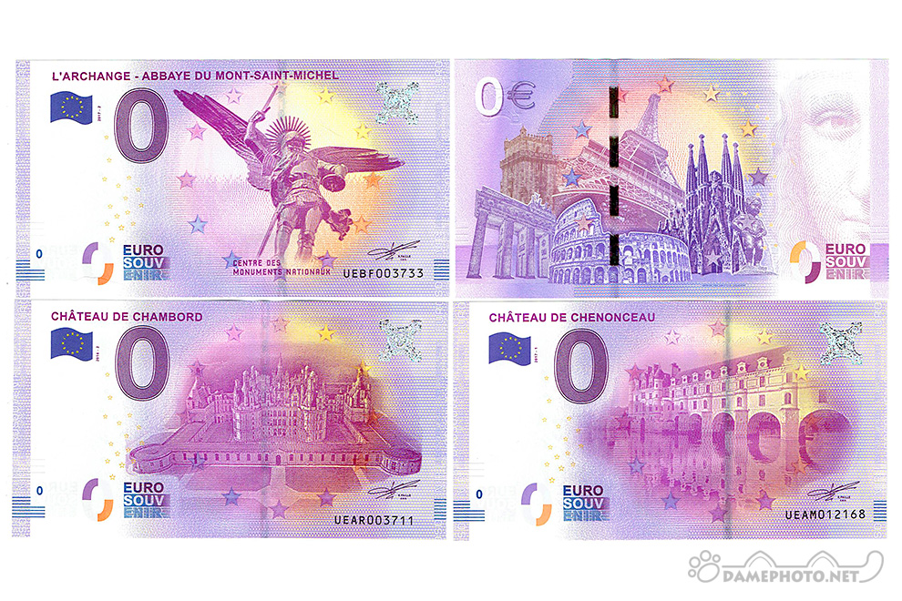 フランス パリ旅行記 おまけ 0ユーロ紙幣と記念コイン Dame Photo Net